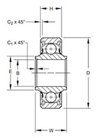 Aerospace - Airframe Control Ball Bearings - MKSP-MSKP-A-Series Line Drawing.JPG